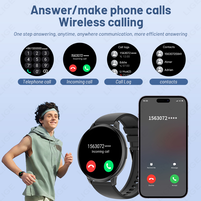 Nuevo Reloj Inteligente LIGE d - Watches Ladies Smartwatch reseña y precio