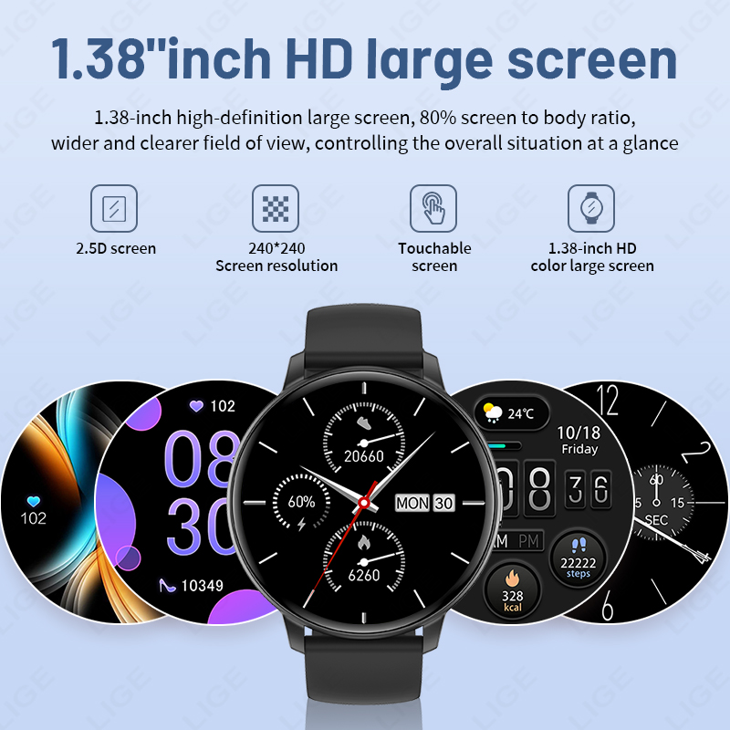 Nuevo Reloj Inteligente LIGE d - Watches Ladies Smartwatch reseña y precio