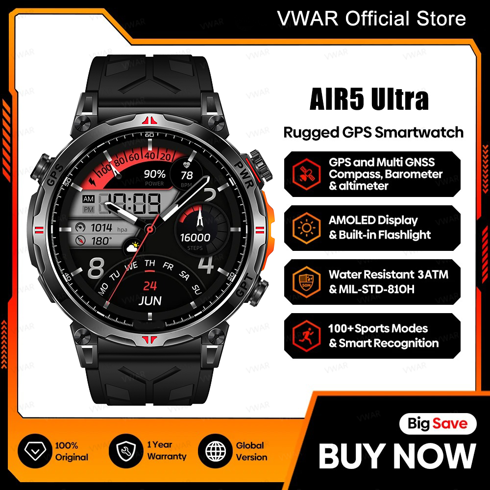 2025 nuevo VWAR GPS Smartwatch - Watch Vs Smartwatch reseña y precio