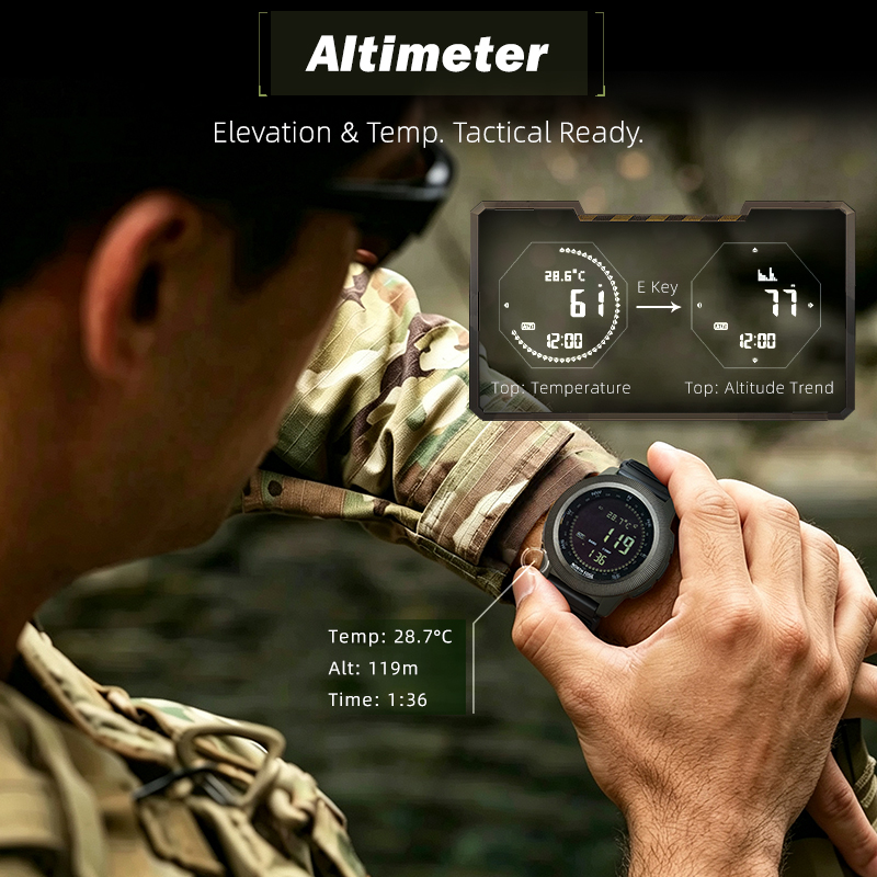 Reloj digital para hombre NORT - Altimeter Compass Watch reseña y precio