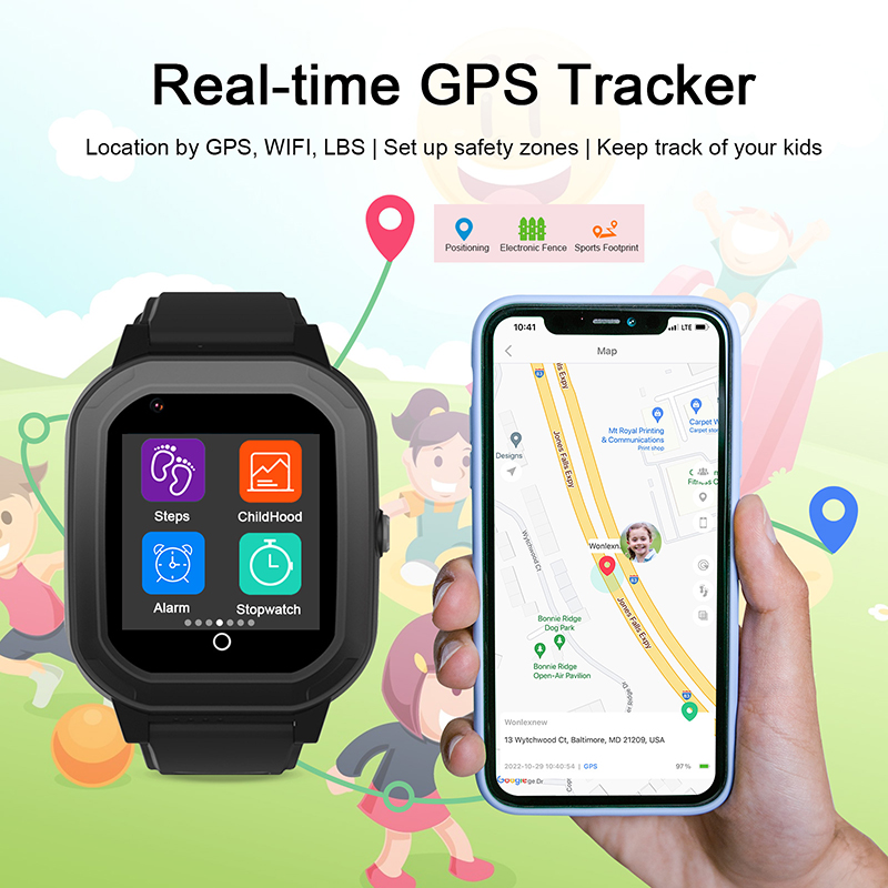 Reloj inteligente Wonlex 4G pa - Smartwatch Watches For Kids With Gps reseña y precio