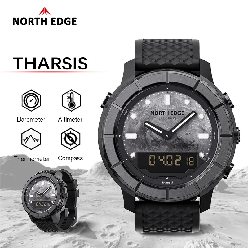 Reloj digital de fibra de carb - Altimeter Compass Watch reseña y precio