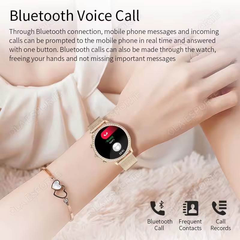 Elegante reloj inteligente par - Watches Ladies Smartwatch reseña y precio