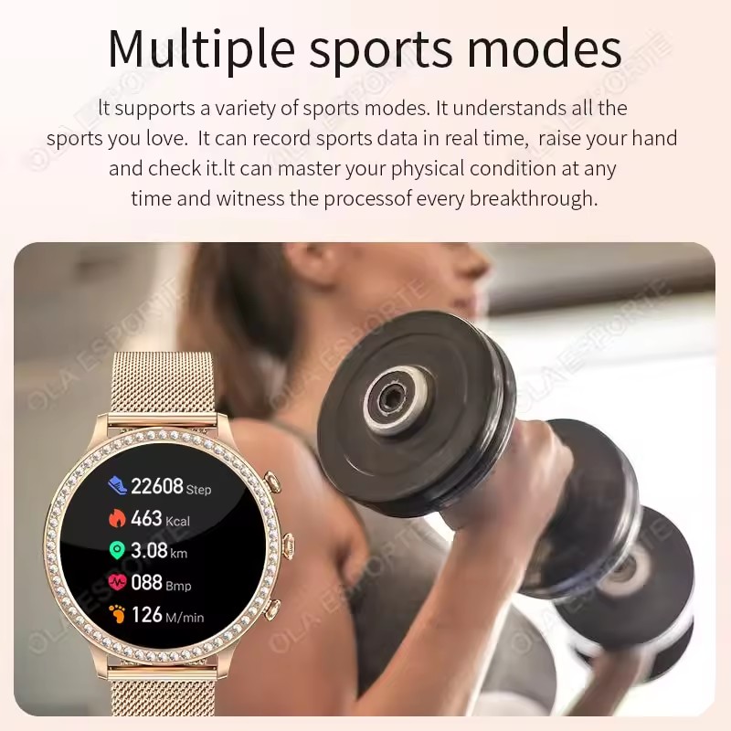 Elegante reloj inteligente par - Watches Ladies Smartwatch reseña y precio